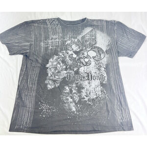 Bikotomy T Shirt Mens 2XL Black True Honor Fleur De Lis Graphic Tee Gothic Style